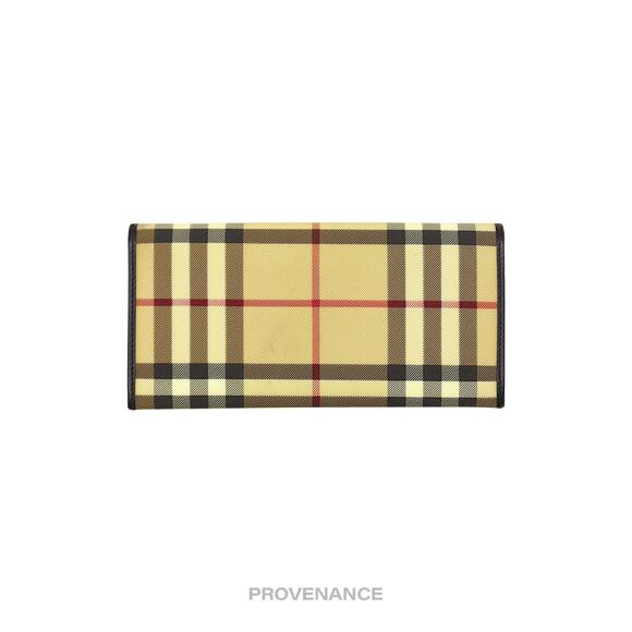 🔴 Burberry Long Snap Wallet - Nova Check Black - Picture 2 of 11